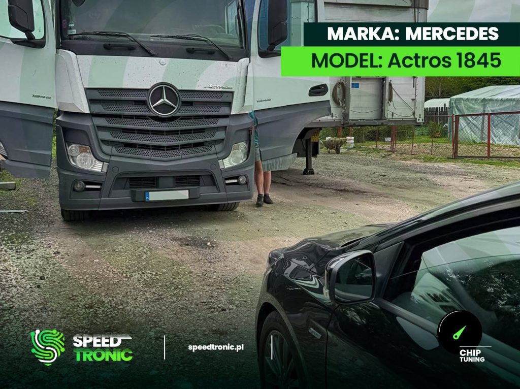 Mercedes-Benz Actros 1845 podczas chiptuningu – SpeedTronic