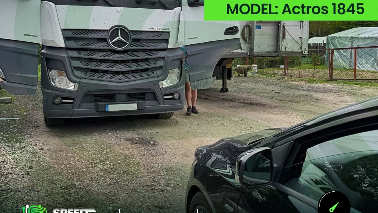 Mercedes-Benz Actros 1845 podczas chiptuningu – SpeedTronic